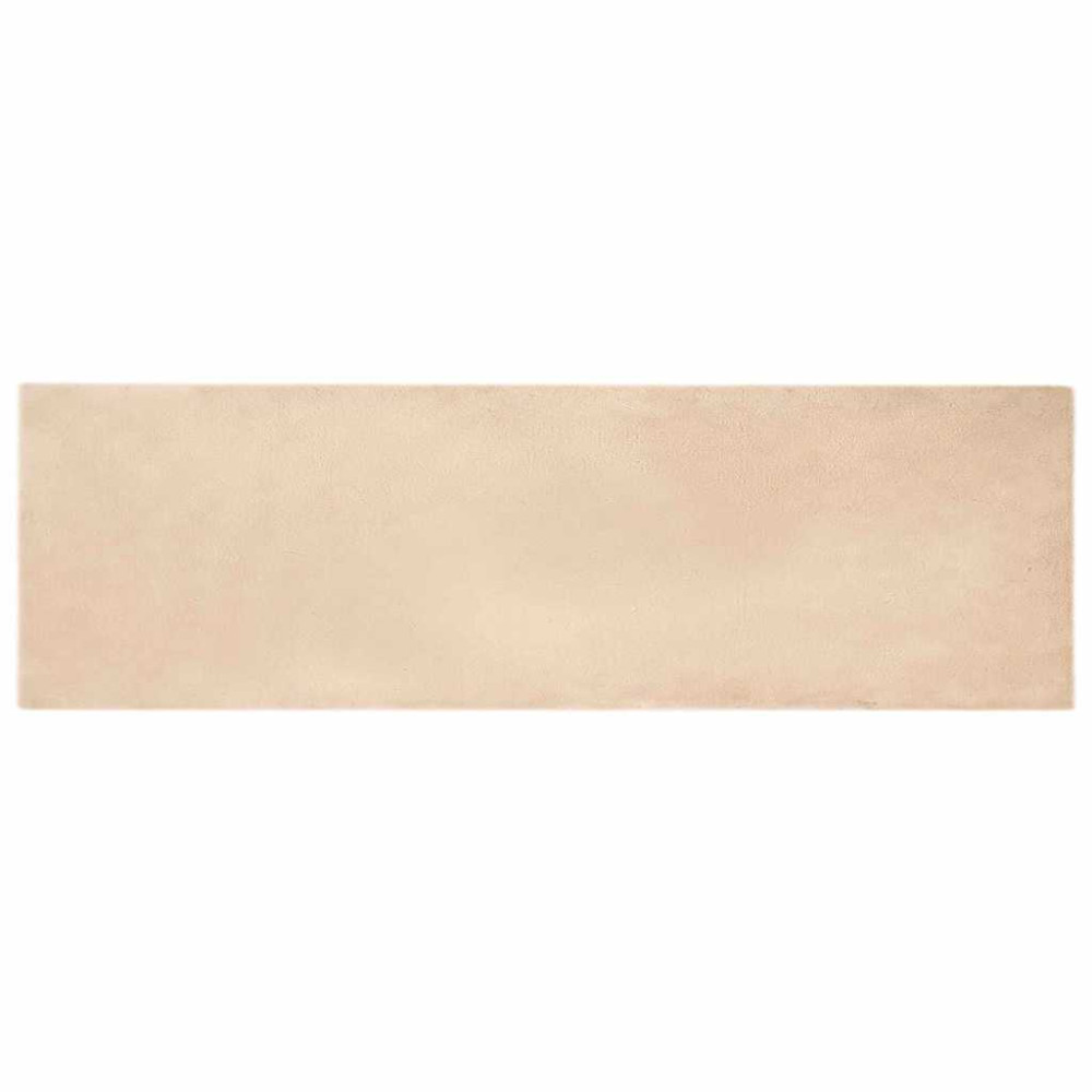 Fusk-kaninpälsmatta Beige 80 x 250 cm Polyester