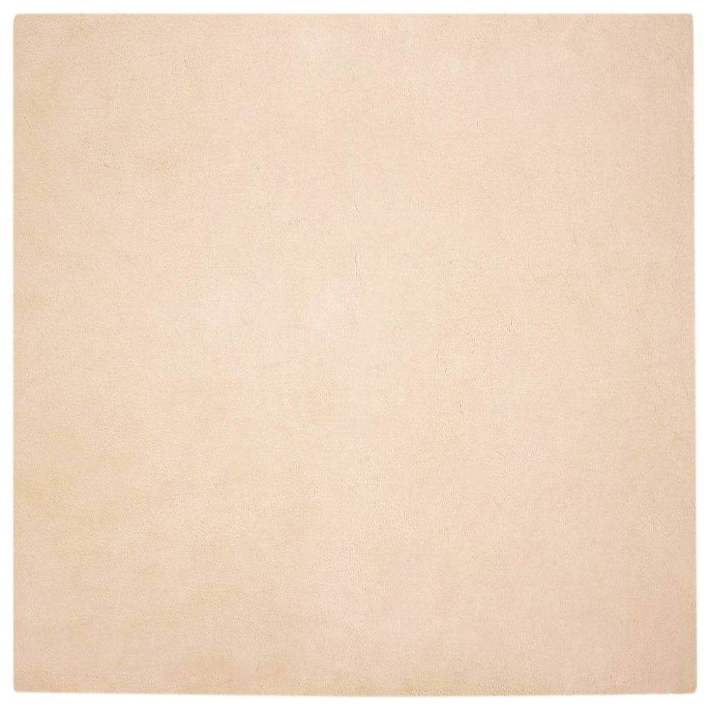 Fusk-kaninpälsmatta Beige 120 x 120 cm Polyester