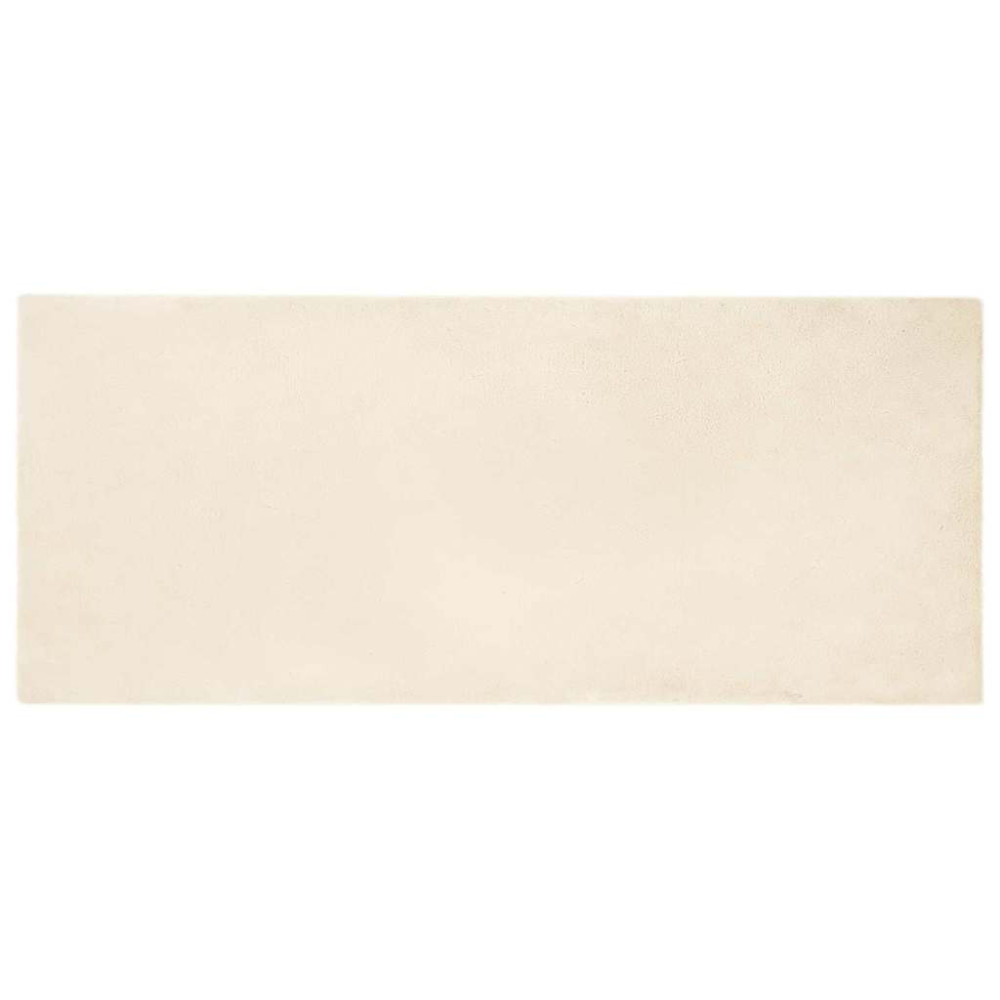 Fusk-kaninpälsmatta Kräm 80 x 200 cm Polyester