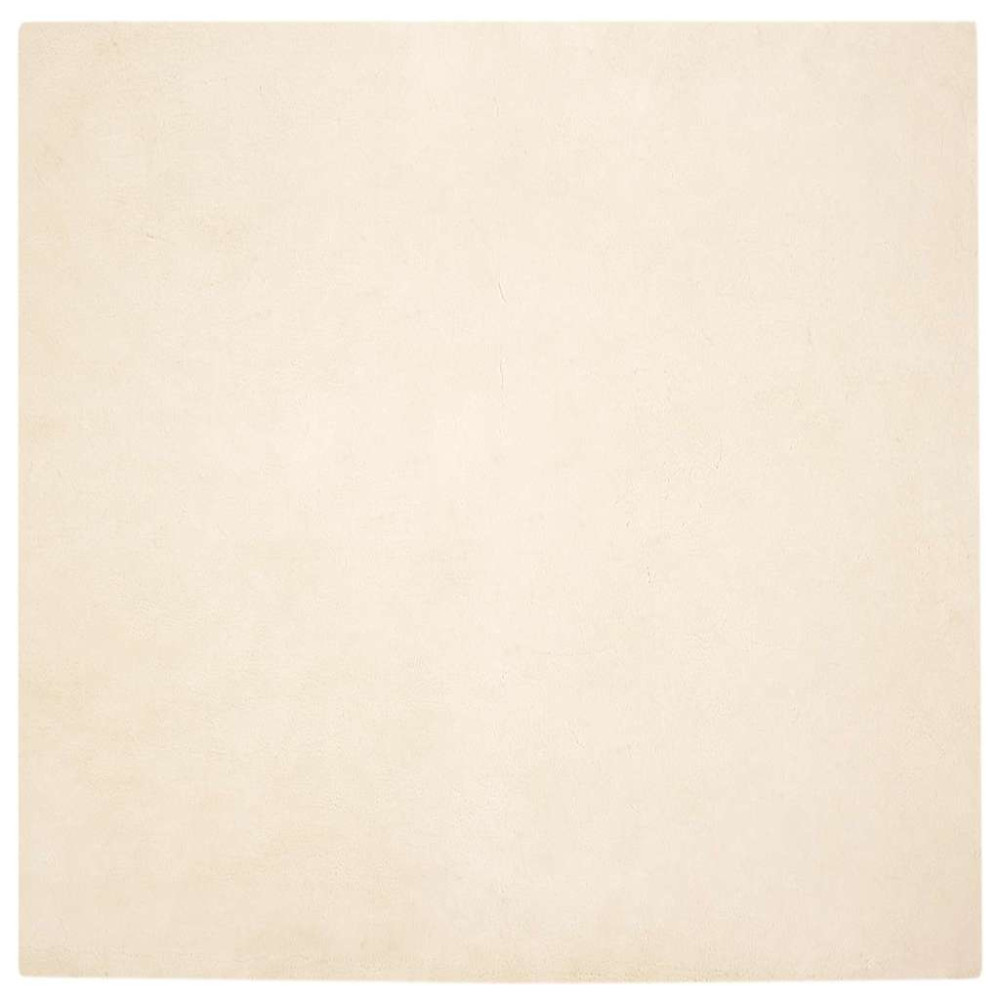 Fusk-kaninpälsmatta Kräm 200 x 200 cm Polyester