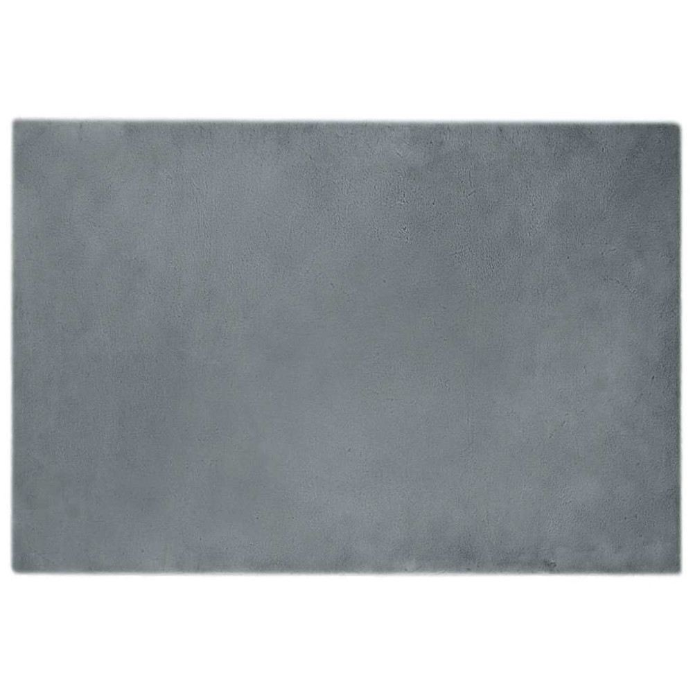 Fusk-kaninpälsmatta Antracit 120 x 170 cm Polyester