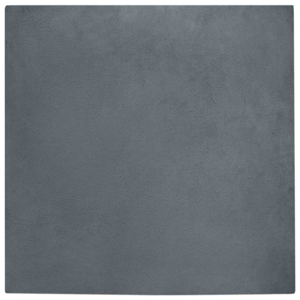 Fusk-kaninpälsmatta Antracit 240 x 240 cm Polyester
