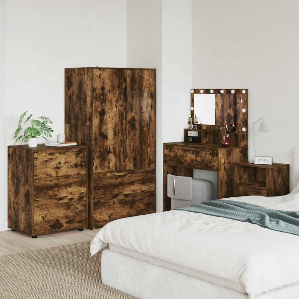 Förvaringsskåp Rökt ek 60 x 48 x 81 cm Konstruerat trä