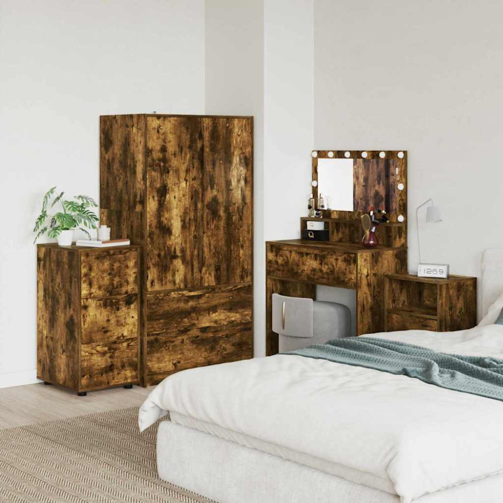 Förvaringsskåp Rökt ek 40 x 48 x 81 cm Konstruerat trä