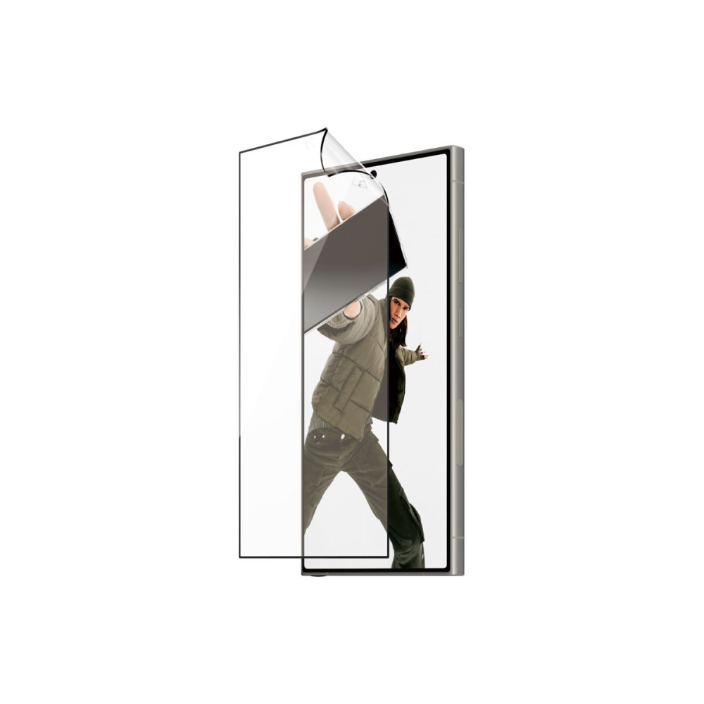 PanzerGlass Matrix - skärmskydd för mobiltelefon - med D3O, ultrabred passning med AlignerKit