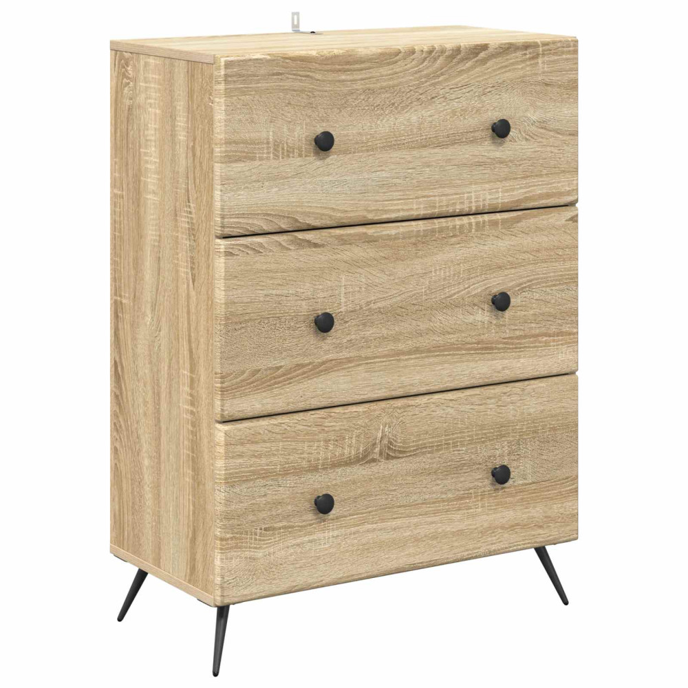 Lådans skåp Sonoma-ek 66 x 34,5 x 90 cm Konstruerat trä