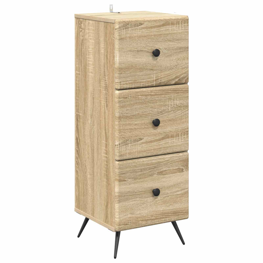 Lådans skåp Sonoma-ek 33 x 34,5 x 90 cm Konstruerat trä