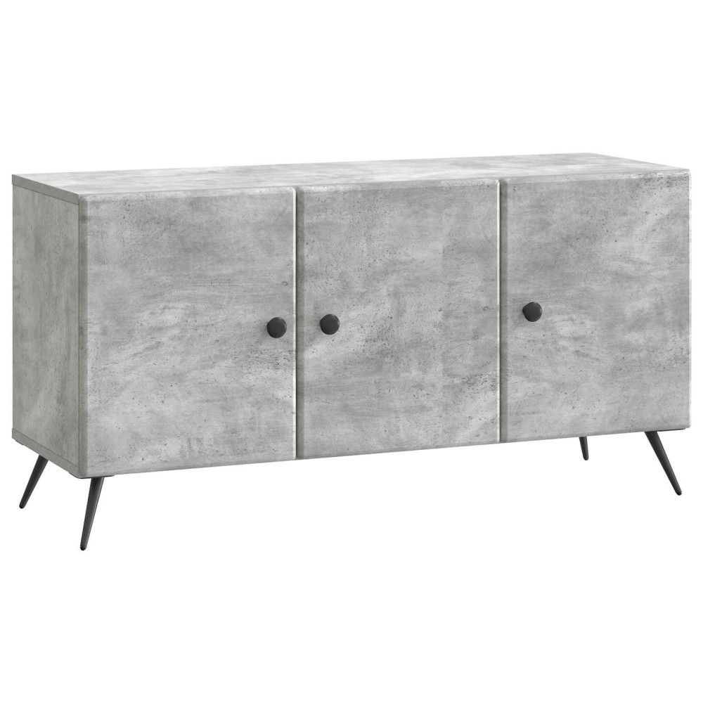 TV-skåp Betonggrå 99 x 34,5 x 50 cm Konstruerat trä