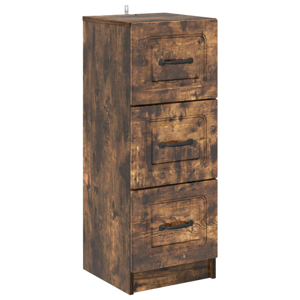 Lådans skåp Rökt ek 33 x 34,5 x 87 cm Konstruerat trä