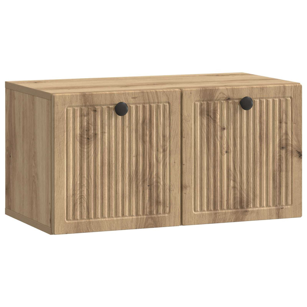 Väggmonterad TV-bänk Väggmonterad Artisan-ek 59,5 x 31 x 30 cm