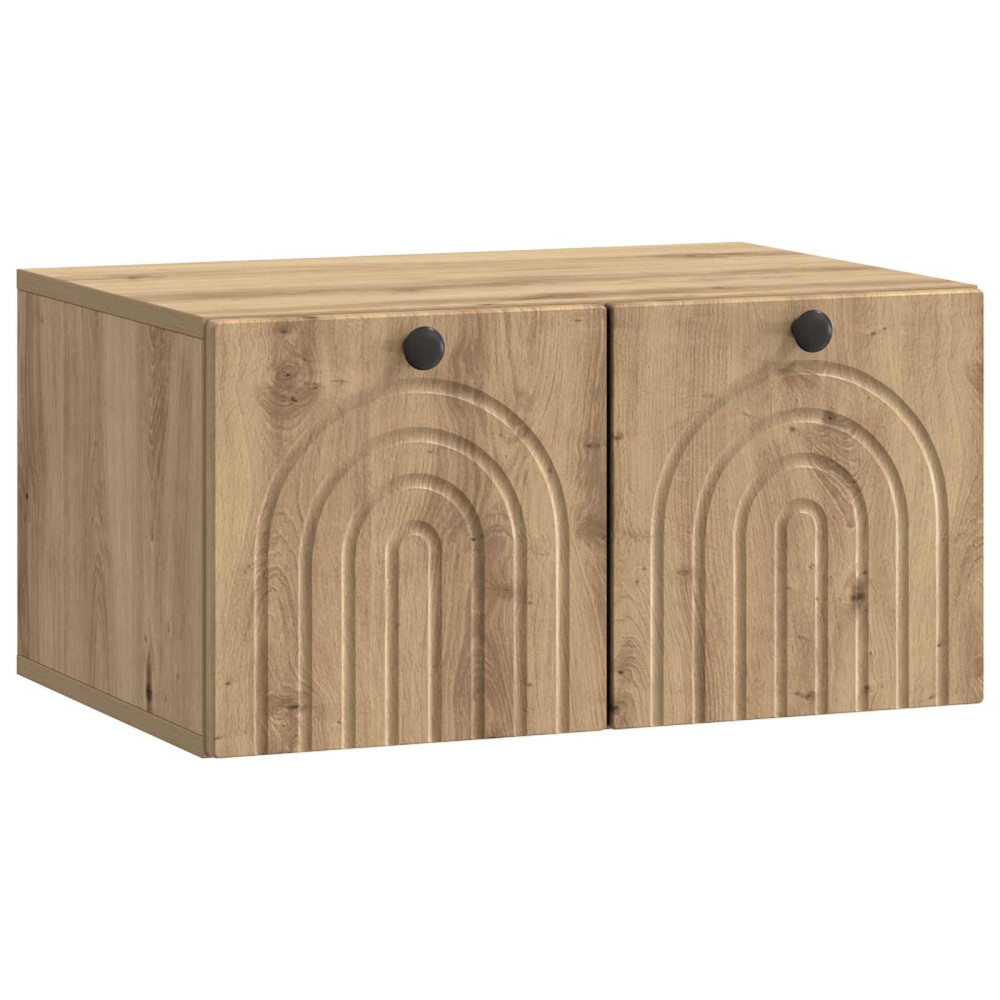 Väggmonterad TV-bänk Väggmonterad Artisan-ek 59,5 x 41 x 30 cm