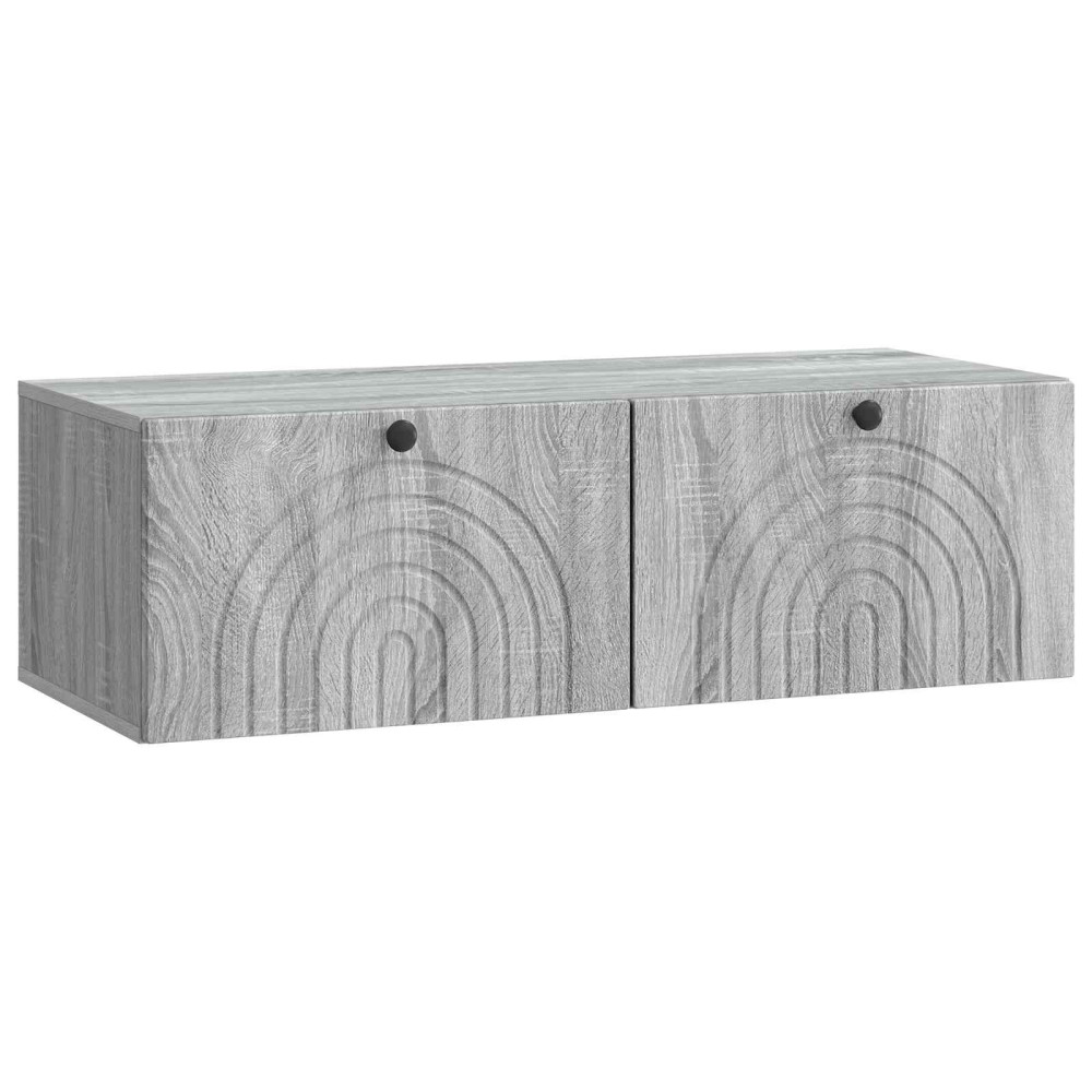 Väggmonterad TV-bänk Väggmonterad Grå sonoma-ek 99 x 41 x 30 cm