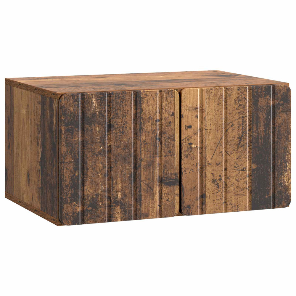 Väggmonterad TV-bänk Väggmonterad Gammalt trä 59,5 x 41 x 30 cm