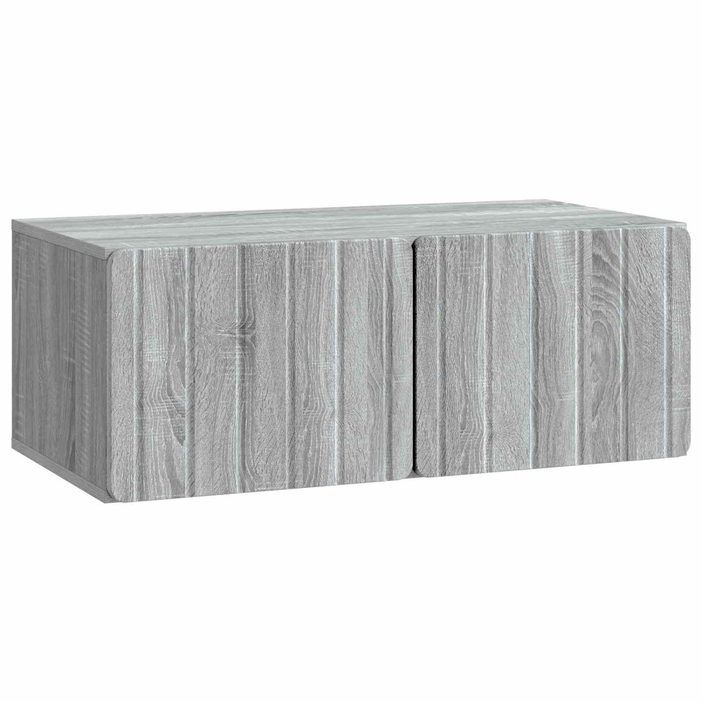 Väggmonterad TV-bänk Grå sonoma-ek 78,5 x 41 x 30 cm