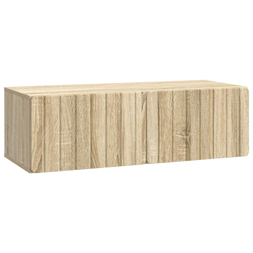Väggmonterad TV-bänk Sonoma-ek 98 x 41 x 30 cm Konstruerat trä