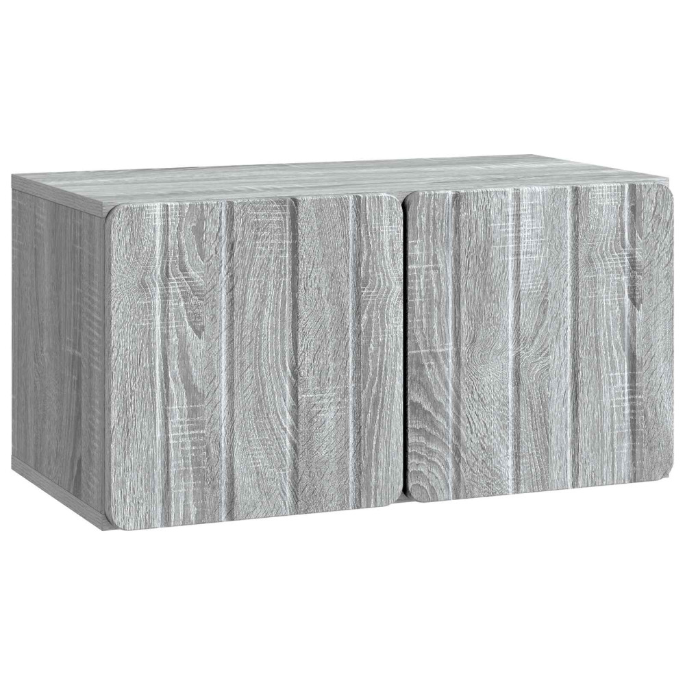 Väggmonterad TV-bänk Grå sonoma-ek 59,5 x 31 x 30 cm