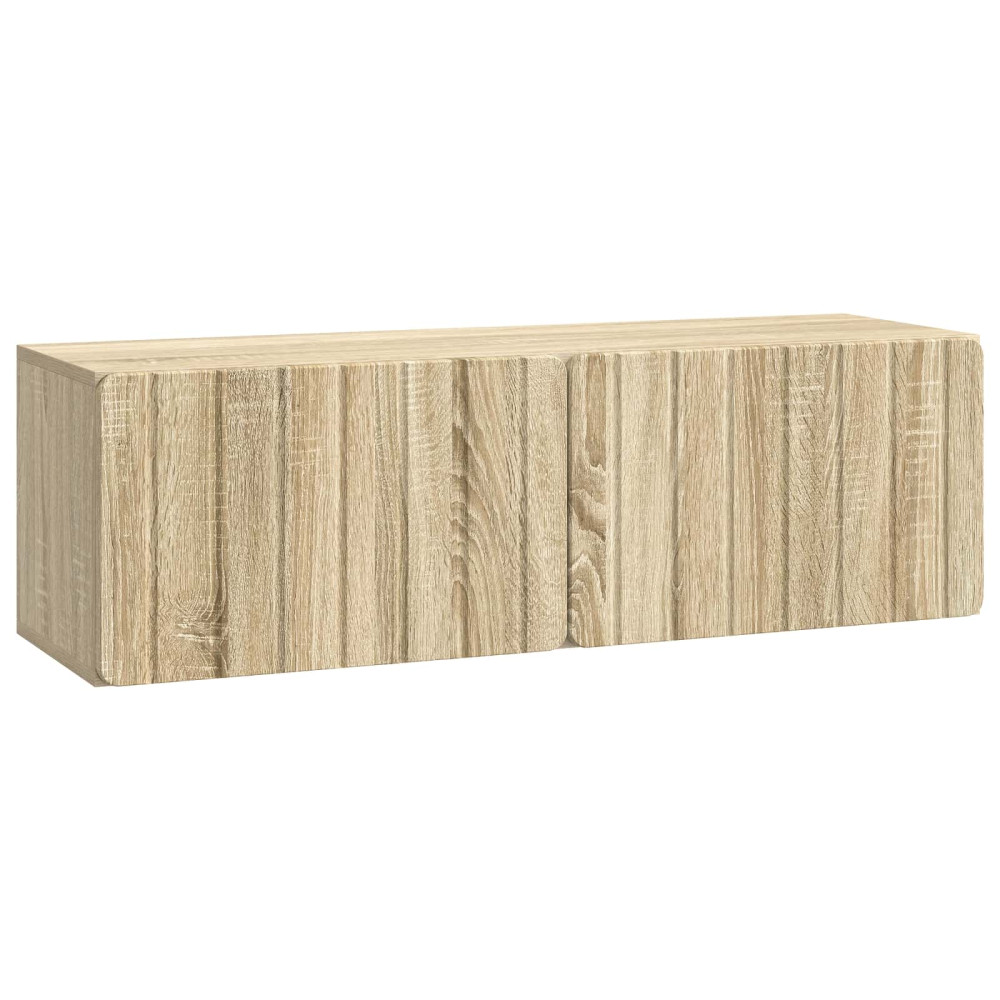 Väggmonterad TV-bänk Sonoma-ek 98 x 31 x 30 cm Konstruerat trä