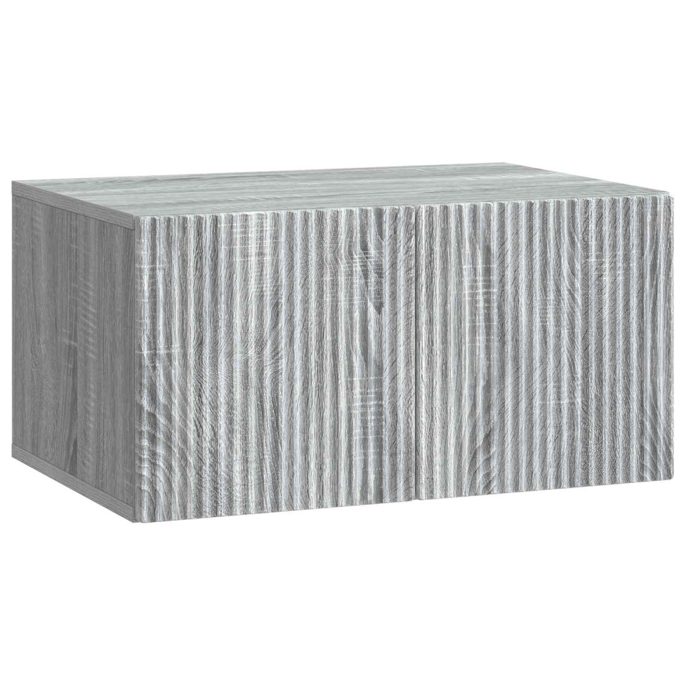 Väggmonterad TV-bänk Grå sonoma-ek 59,5 x 41 x 30 cm