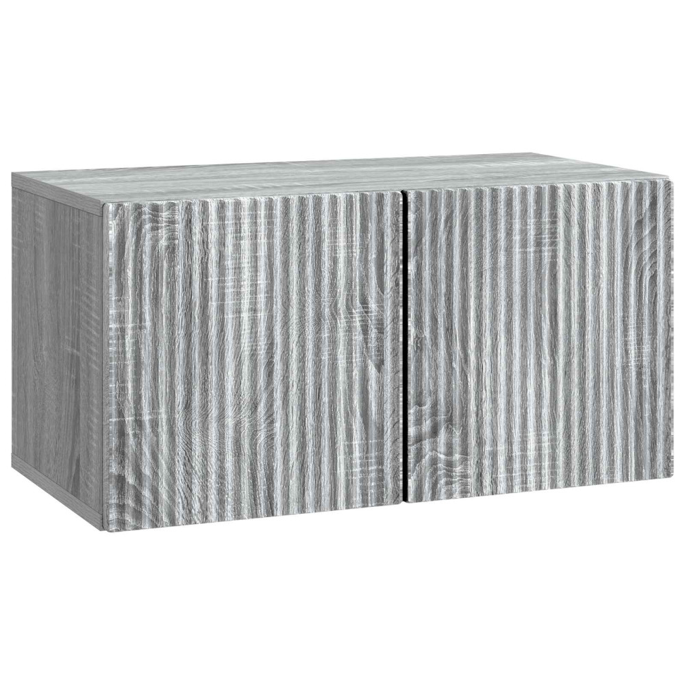 Väggmonterad TV-bänk Grå sonoma-ek 59,5 x 31 x 30 cm