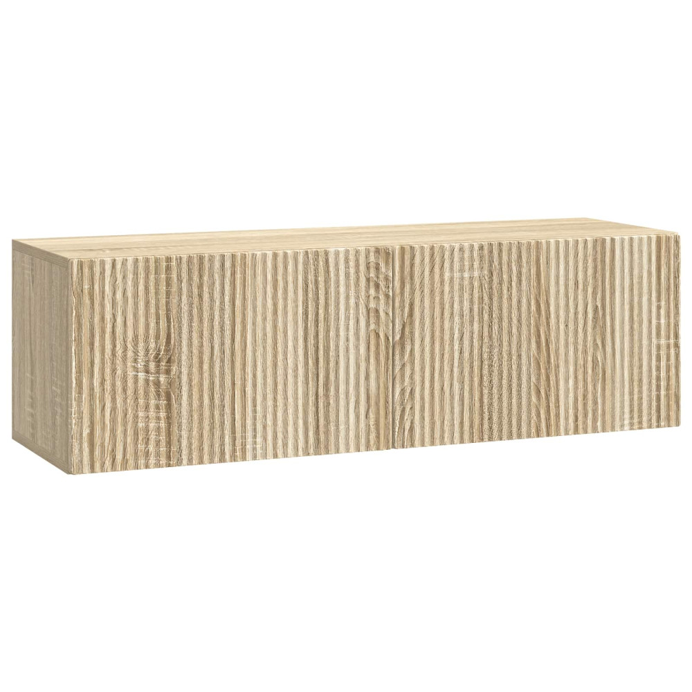 Väggmonterad TV-bänk Sonoma-ek 98 x 31 x 30 cm Konstruerat trä