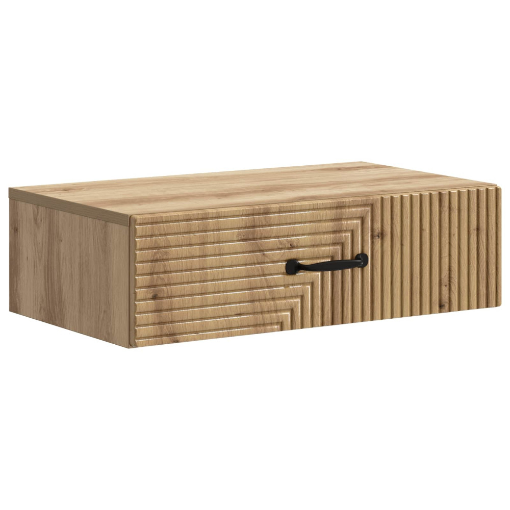Väggmonterad sidobord Artisan-ek 59 x 34,5 x 17 cm