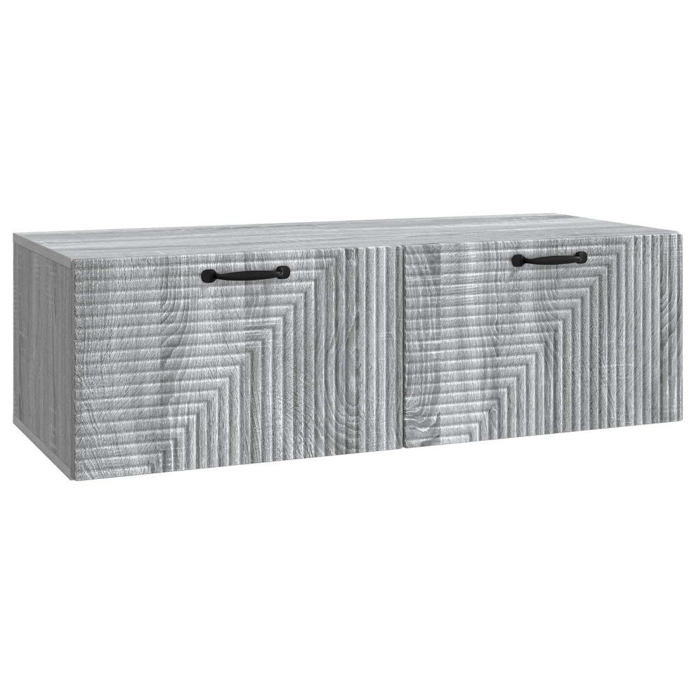 Väggmonterad TV-bänk Väggmonterad Grå sonoma-ek 98 x 41 x 30 cm