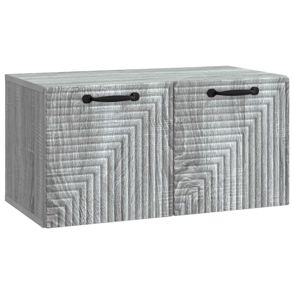 Väggmonterad TV-bänk Grå sonoma-ek 59,5 x 31 x 30 cm