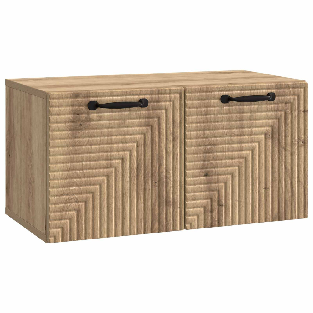 Väggmonterad TV-bänk Väggmonterad Artisan-ek 59,5 x 31 x 30 cm