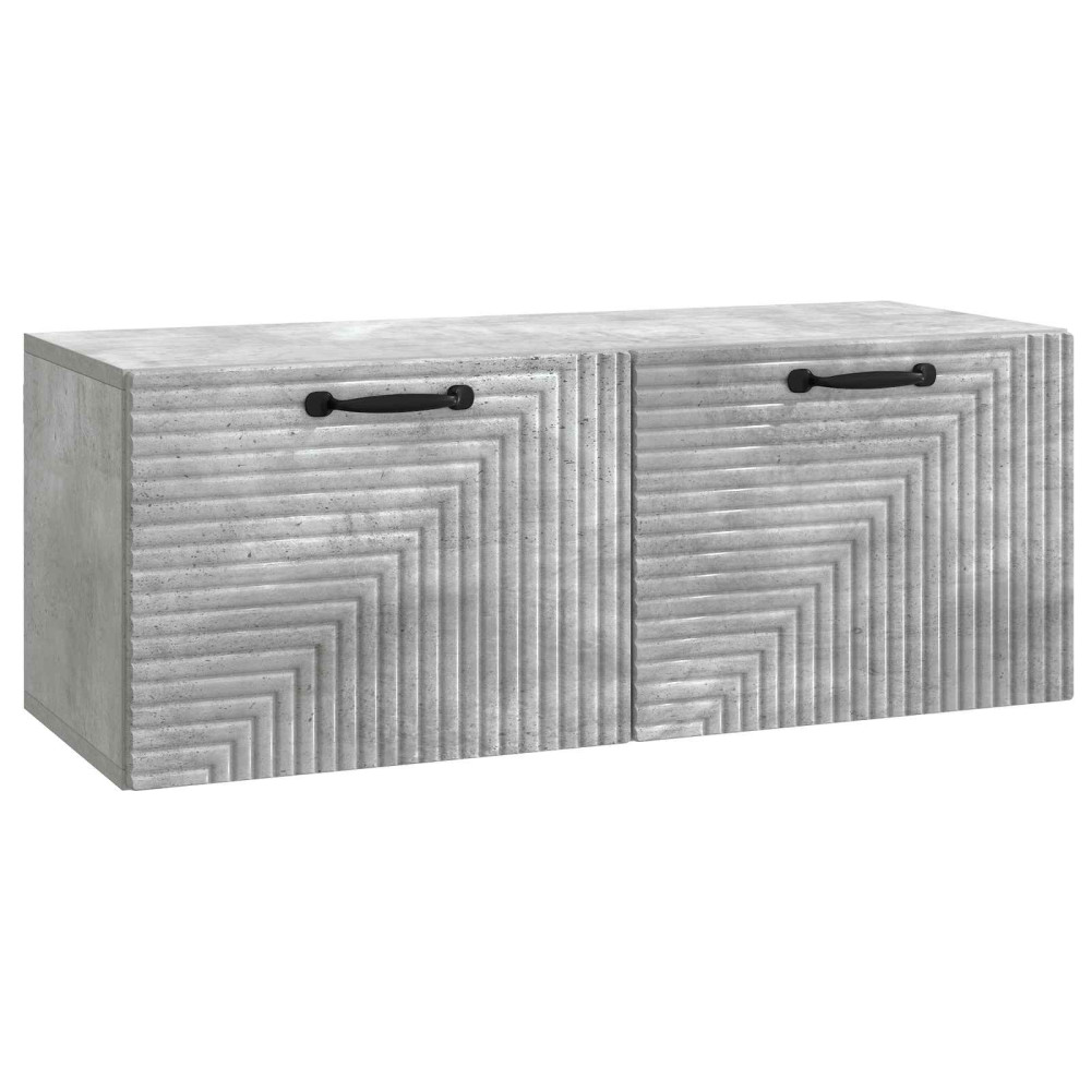 Väggmonterad TV-bänk Väggmonterad Betonggrå 78,5 x 31 x 30 cm