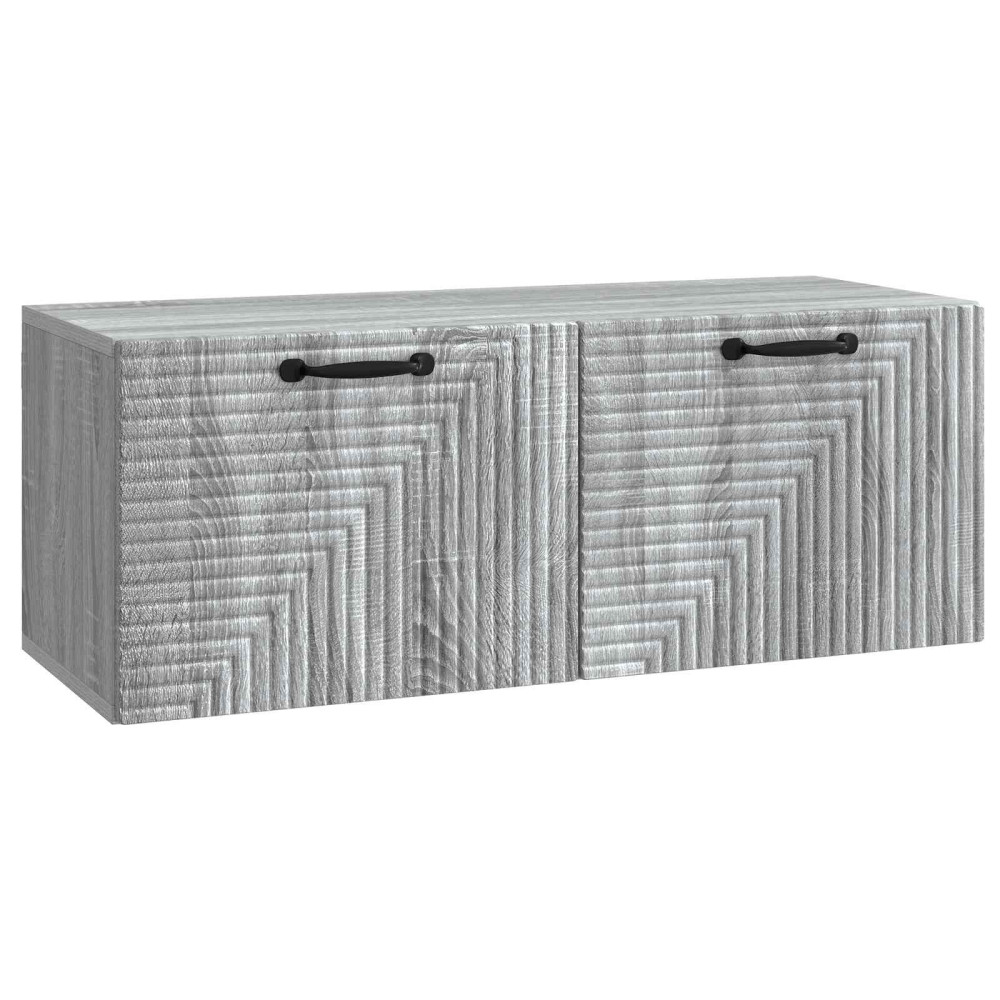 Väggmonterad TV-bänk Grå sonoma-ek 78,5 x 31 x 30 cm
