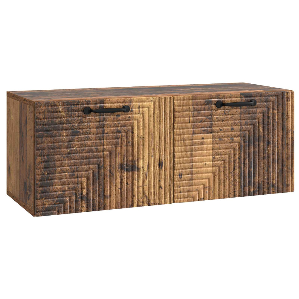 Väggmonterad TV-bänk Väggmonterad Gammalt trä 78,5 x 31 x 30 cm