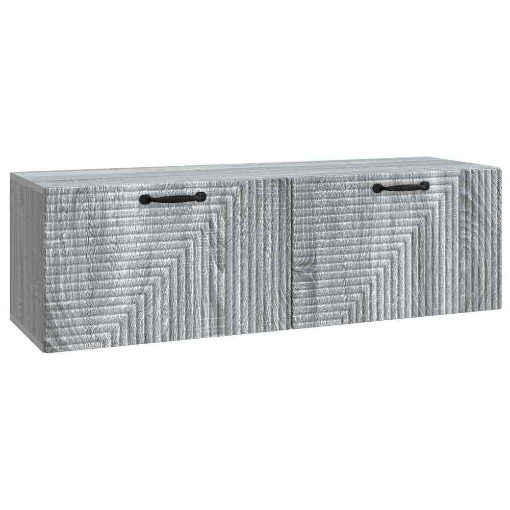 Väggmonterad TV-bänk Väggmonterad Grå sonoma-ek 98 x 31 x 30 cm