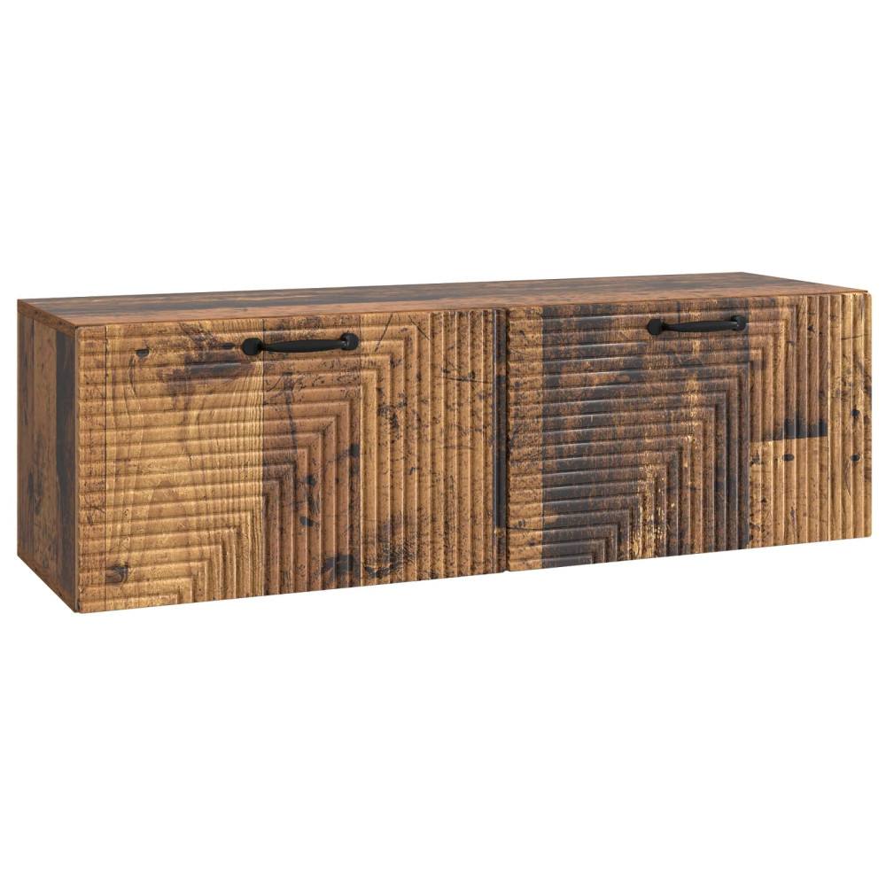 Väggmonterad TV-bänk Väggmonterad Gammalt trä 98 x 31 x 30 cm