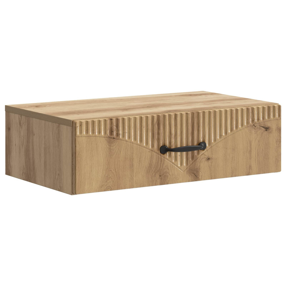Väggmonterad sidobord Artisan-ek 59 x 34,5 x 17 cm