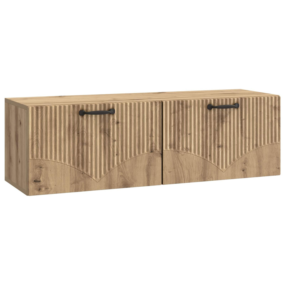 Väggmonterad TV-bänk Artisan-ek 98 x 31 x 30 cm Konstruerat trä