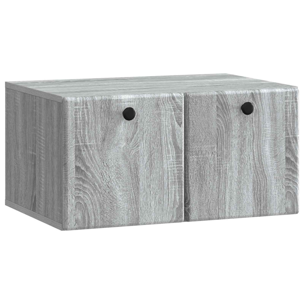 Väggmonterad TV-bänk Grå sonoma-ek 59,5 x 41 x 30 cm