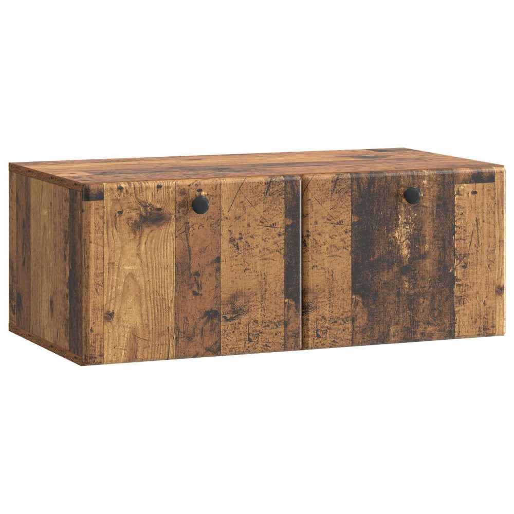 Väggmonterad TV-bänk Väggmonterad Gammalt trä 78,5 x 41 x 30 cm