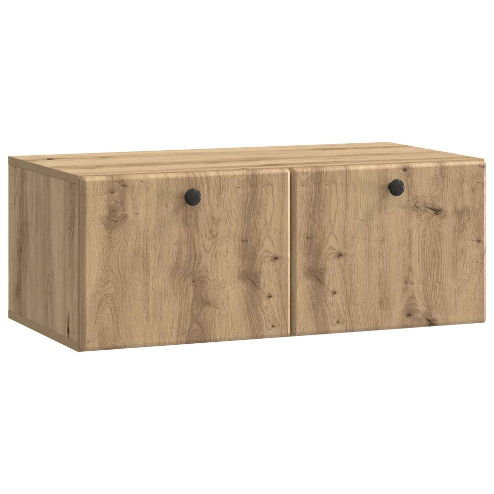 Väggmonterad TV-bänk Väggmonterad Artisan-ek 78,5 x 41 x 30 cm