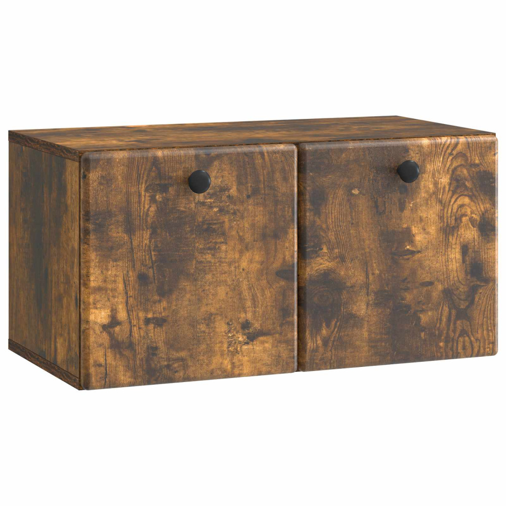 Väggmonterad TV-bänk Rökt ek 59,5 x 31 x 30 cm Konstruerat trä