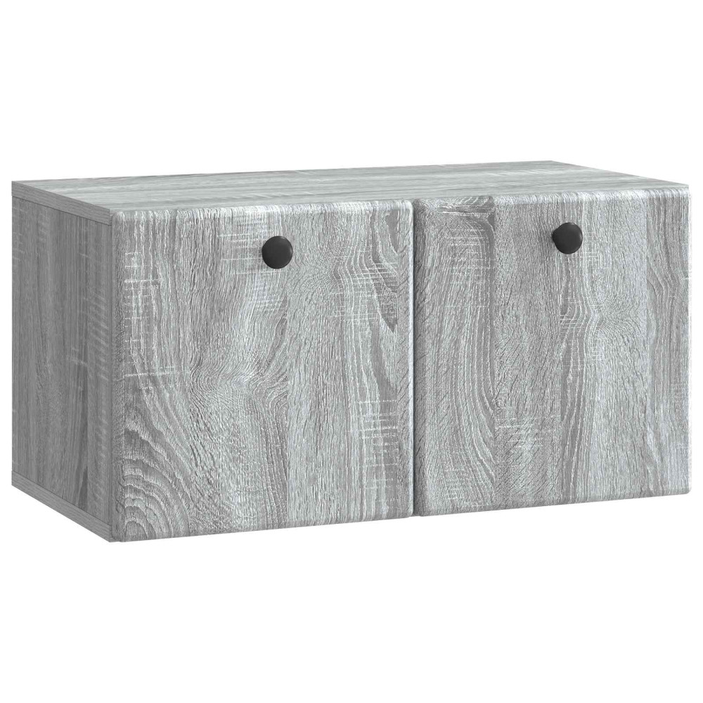 Väggmonterad TV-bänk Grå sonoma-ek 59,5 x 31 x 30 cm