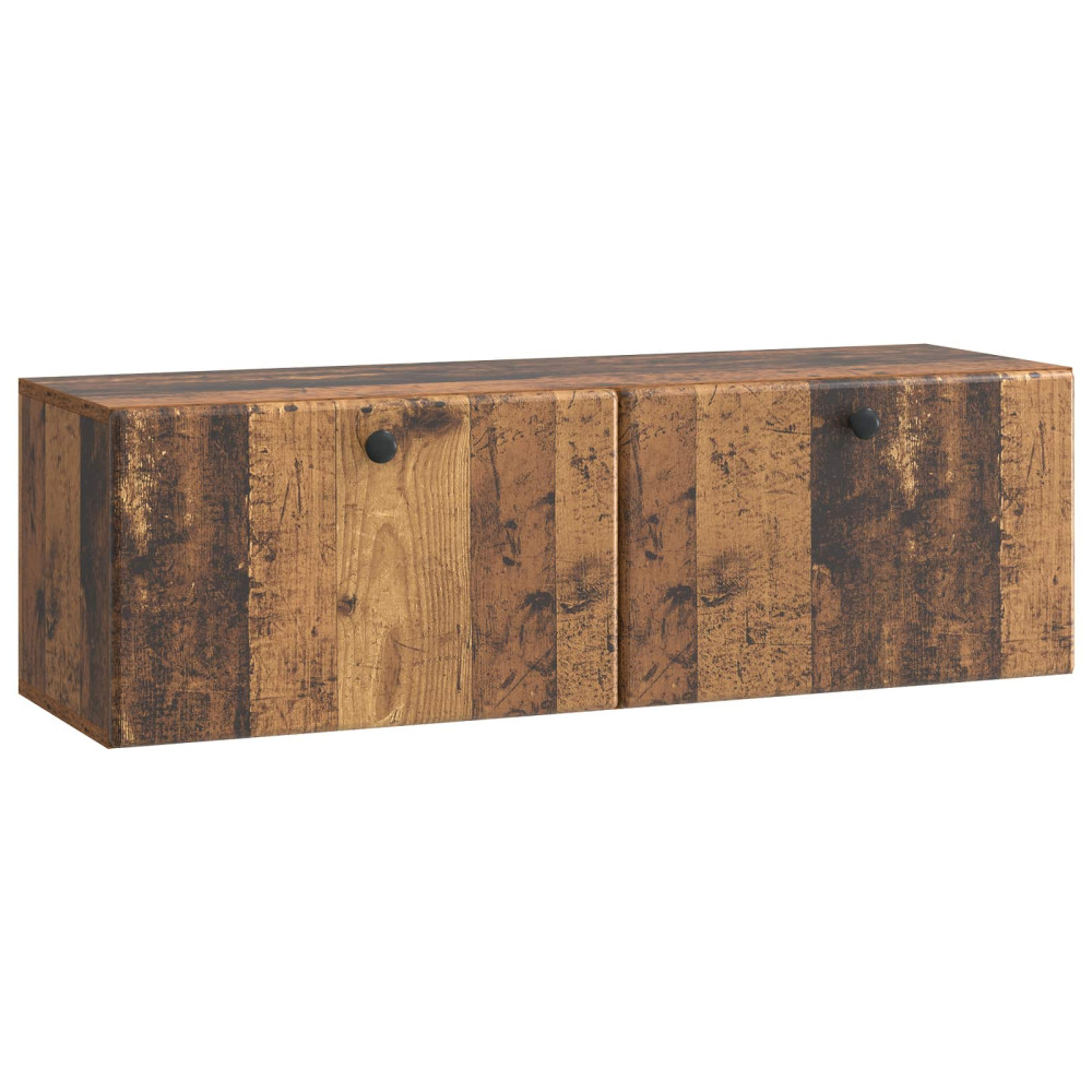 Väggmonterad TV-bänk Väggmonterad Gammalt trä 98 x 31 x 30 cm