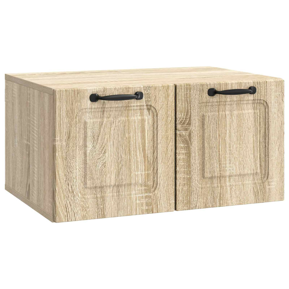 Väggmonterad TV-bänk Väggmonterad Sonoma-ek 59,5 x 41 x 30 cm