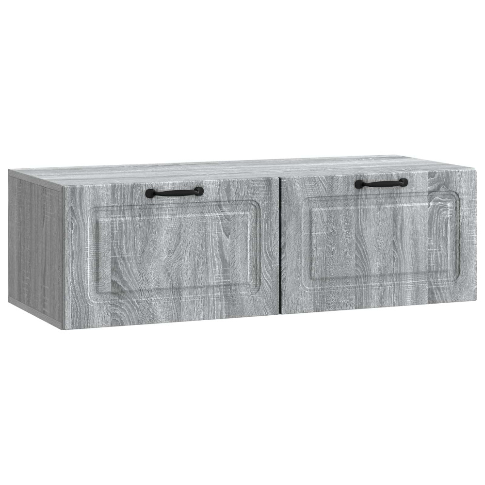 Väggmonterad TV-bänk Väggmonterad Grå sonoma-ek 98 x 41 x 30 cm