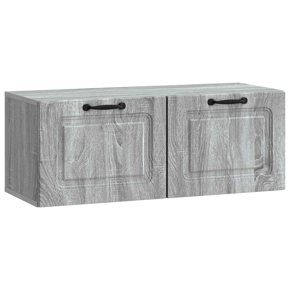 Väggmonterad TV-bänk Grå sonoma-ek 78,5 x 31 x 30 cm