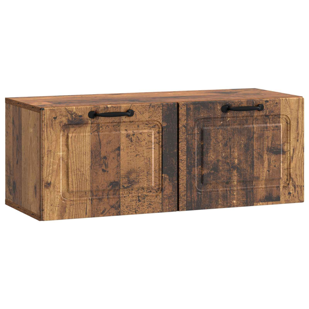 Väggmonterad TV-bänk Väggmonterad Gammalt trä 78,5 x 31 x 30 cm