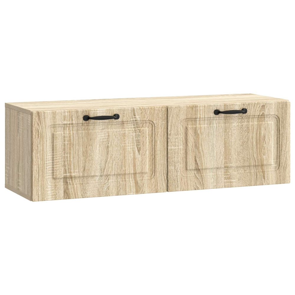 Väggmonterad TV-bänk Sonoma-ek 98 x 31 x 30 cm Konstruerat trä