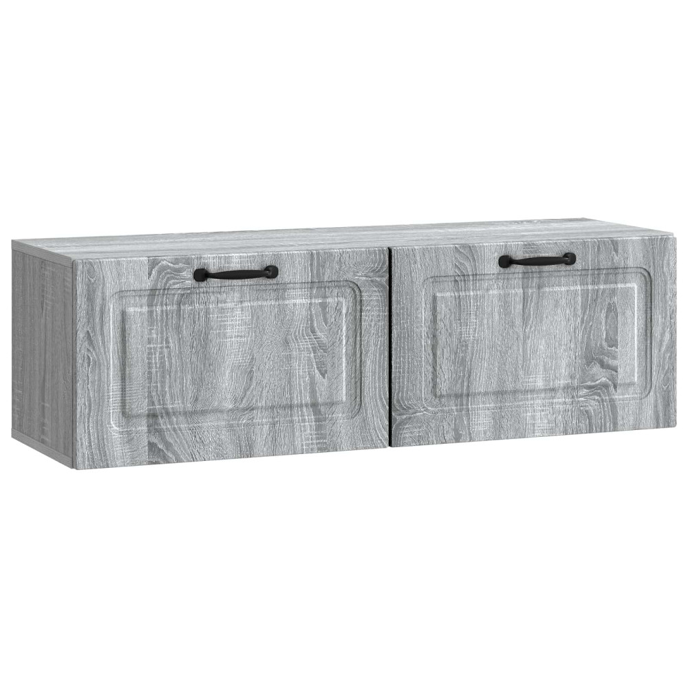 Väggmonterad TV-bänk Väggmonterad Grå sonoma-ek 98 x 31 x 30 cm