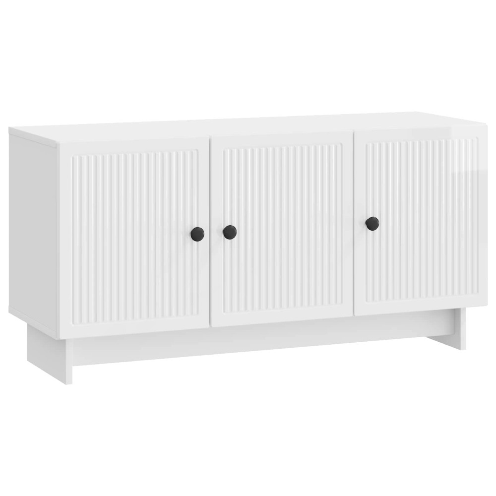 TV-skåp Vit högglans 99 x 34,5 x 50 cm Konstruerat trä