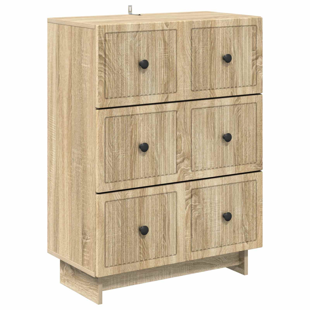 Lådans skåp Sonoma-ek 66 x 34,5 x 90 cm Konstruerat trä