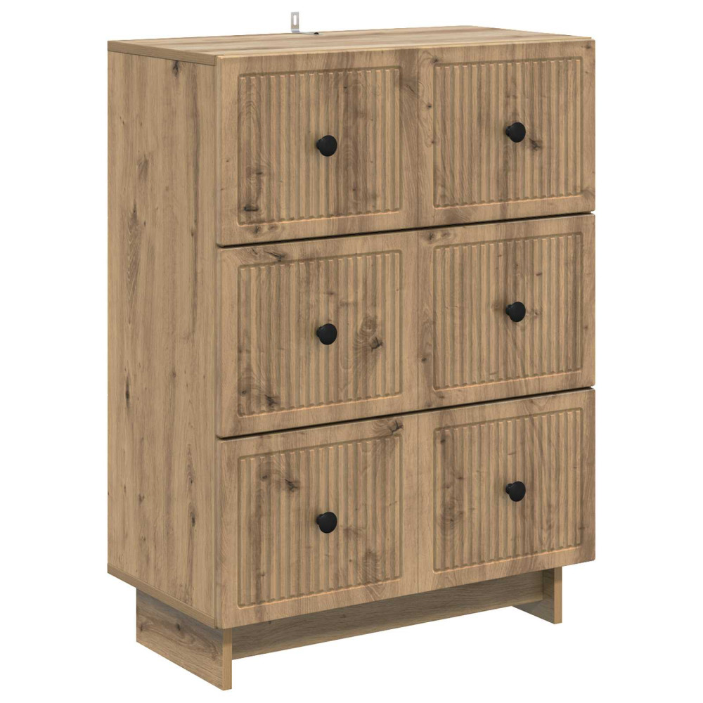 Lådans skåp Artisan-ek 66 x 34,5 x 90 cm Konstruerat trä
